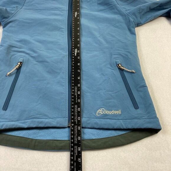 Cloudveil Jacket Women's Medium Blue Maize Cyclone Serendipity Soft Shell - Picture 11 of 16